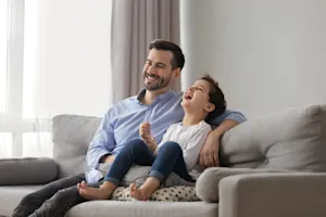 What did the dad say when his child asked, Can you put my shoes on? image