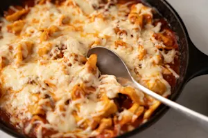 Cheesy-Peezy Sausage Pasta