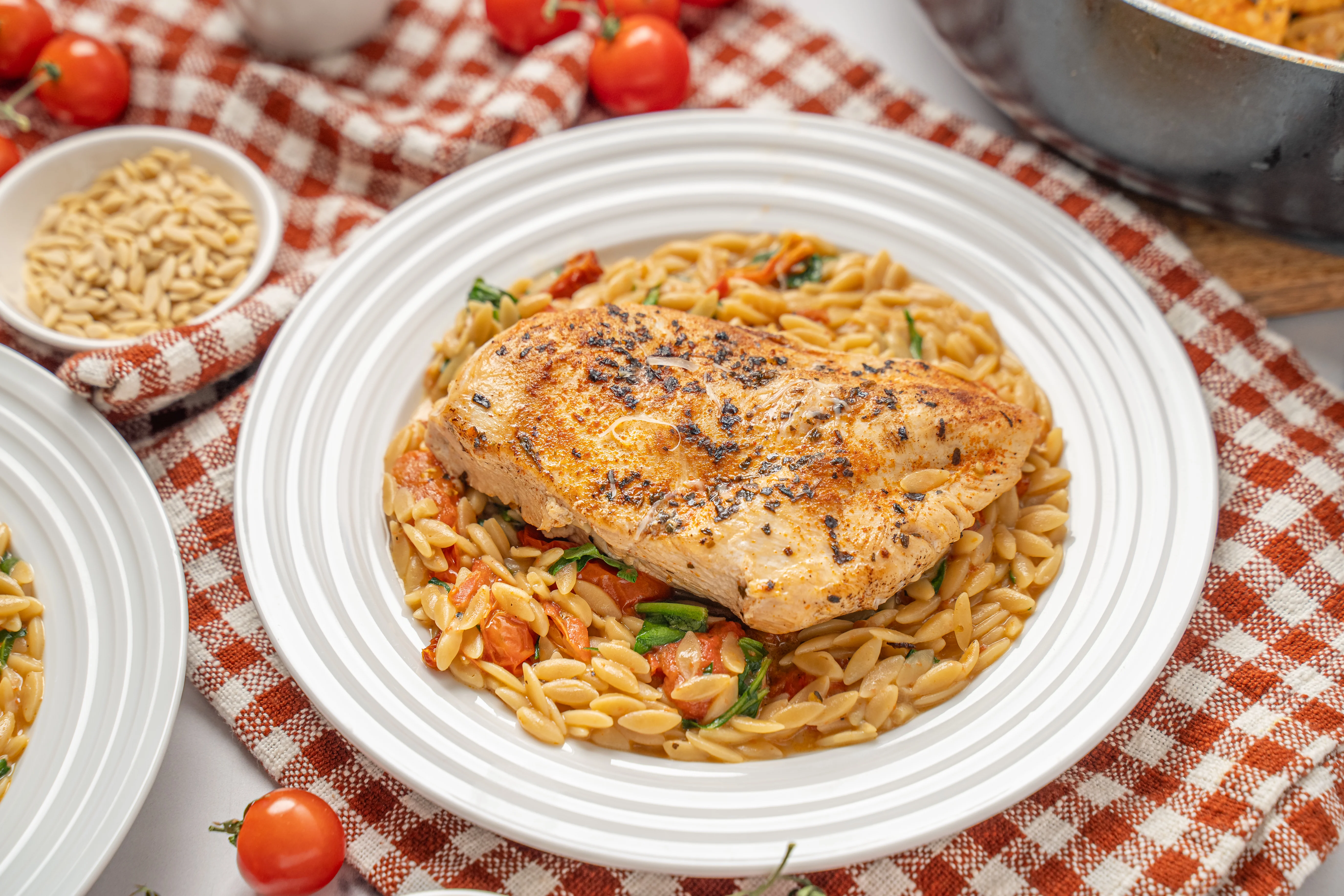 One Creamy Tuscan Orzo | Easier Eats