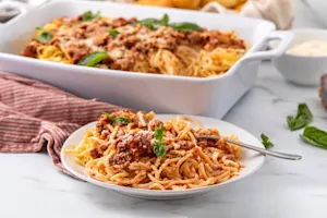 The Best Spaghetti Casserole