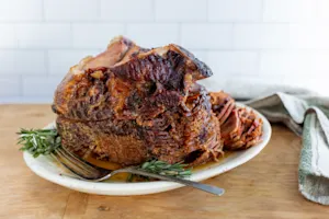 Slow Cooker Glazed Ham