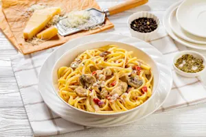 Chicken-Pepper Alfredo