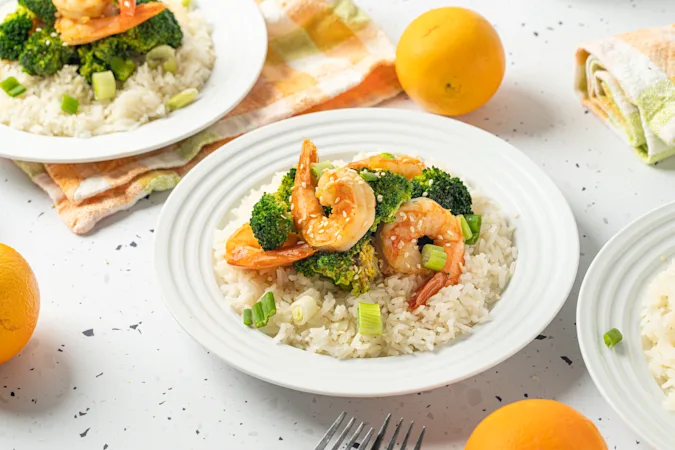 Orange Shrimp and Broccoli-2