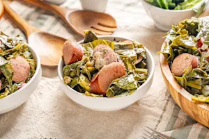 Southern Greens & Hot Links