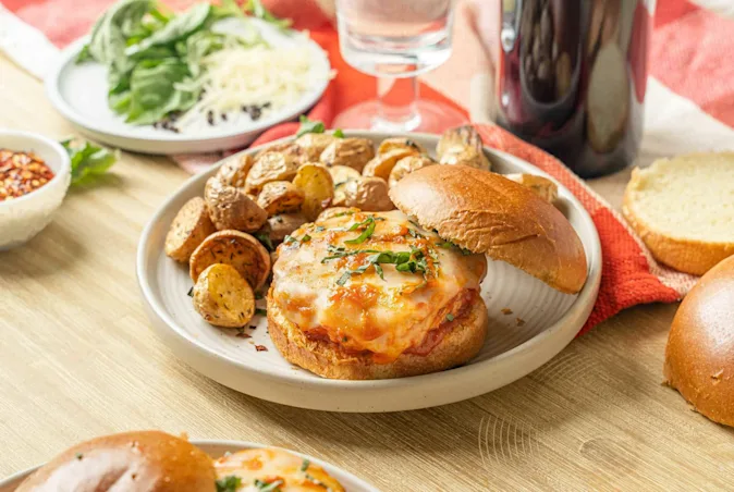Chicken Parmesan Burgers image