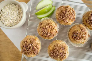 Apple Cinnamon Oatmeal Muffins-7