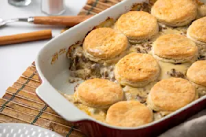 Biscuits & Gravy Bake