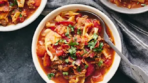 Traditional Cabbage Roll Soup