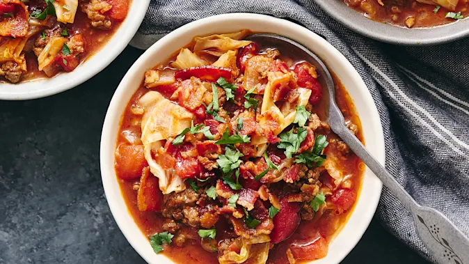 Traditional Cabbage Roll Soup