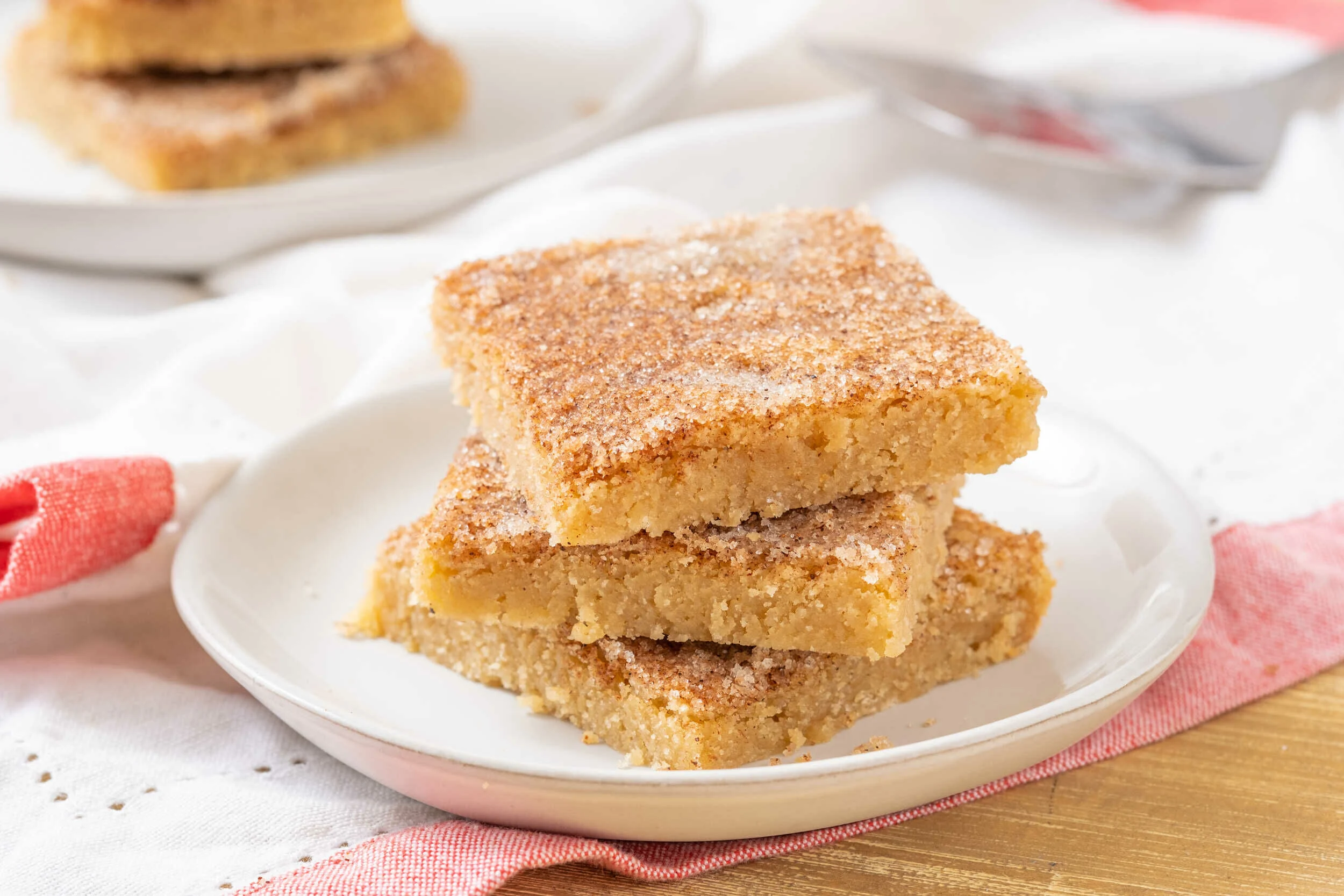 Cinnamon Sugar Blondies | Cooking Professionally