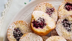 Brown Butter Berry Tea Cakes