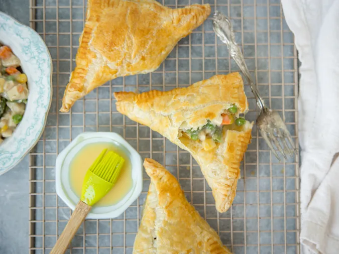 Chicken Pot Pie Turnovers