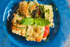 Caprese Ravioli Bake