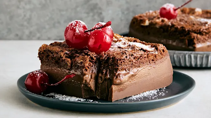 Magic Chocolate Custard Cake