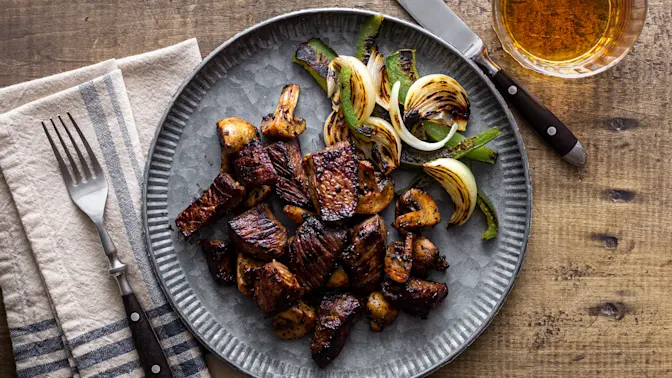Honey Bourbon Steak Tips 2