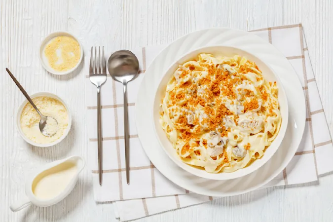 Cheesy Chicken Fettuccine