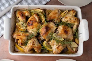 Roasted Lemon Chicken with Potatoes and Rosemary