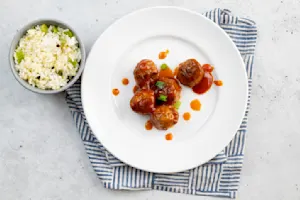 chinese chicken meatballs-1
