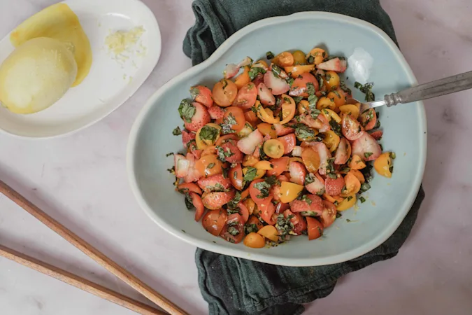 Strawberry-Tomato Salad