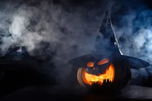 Did you hear what happened to the pumpkin on Halloween? image