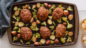 Sheetpan Mini Meatloaves and Veggies