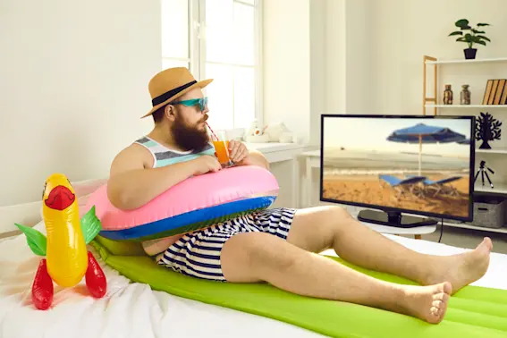 What do you call a vacation at home