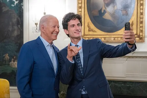 Joe Biden and Jack Schlossberg at the White House