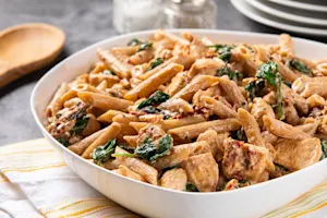 Healthier Tuscan Chicken Pasta