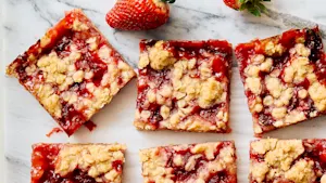 Grammy's Strawberry Oatmeal Bars