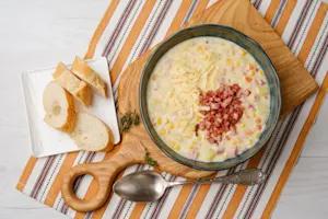 Quick And Easy Cheesy Ham Chowder