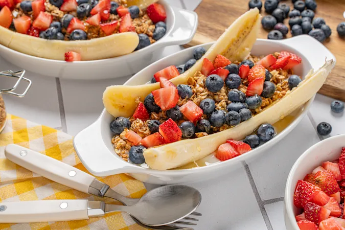 Breakfast Banana Splits