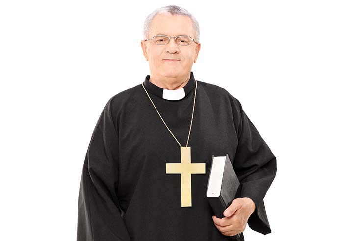  Why does the priest love swiss cheese? image