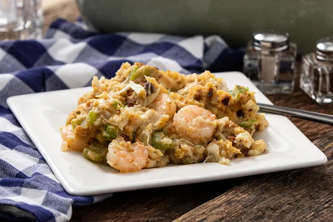 Southern Christmas Seafood Stuffing