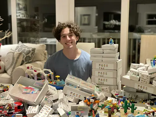 Teen’s LEGO Charity Brings Joy to 3,000 Kids-1