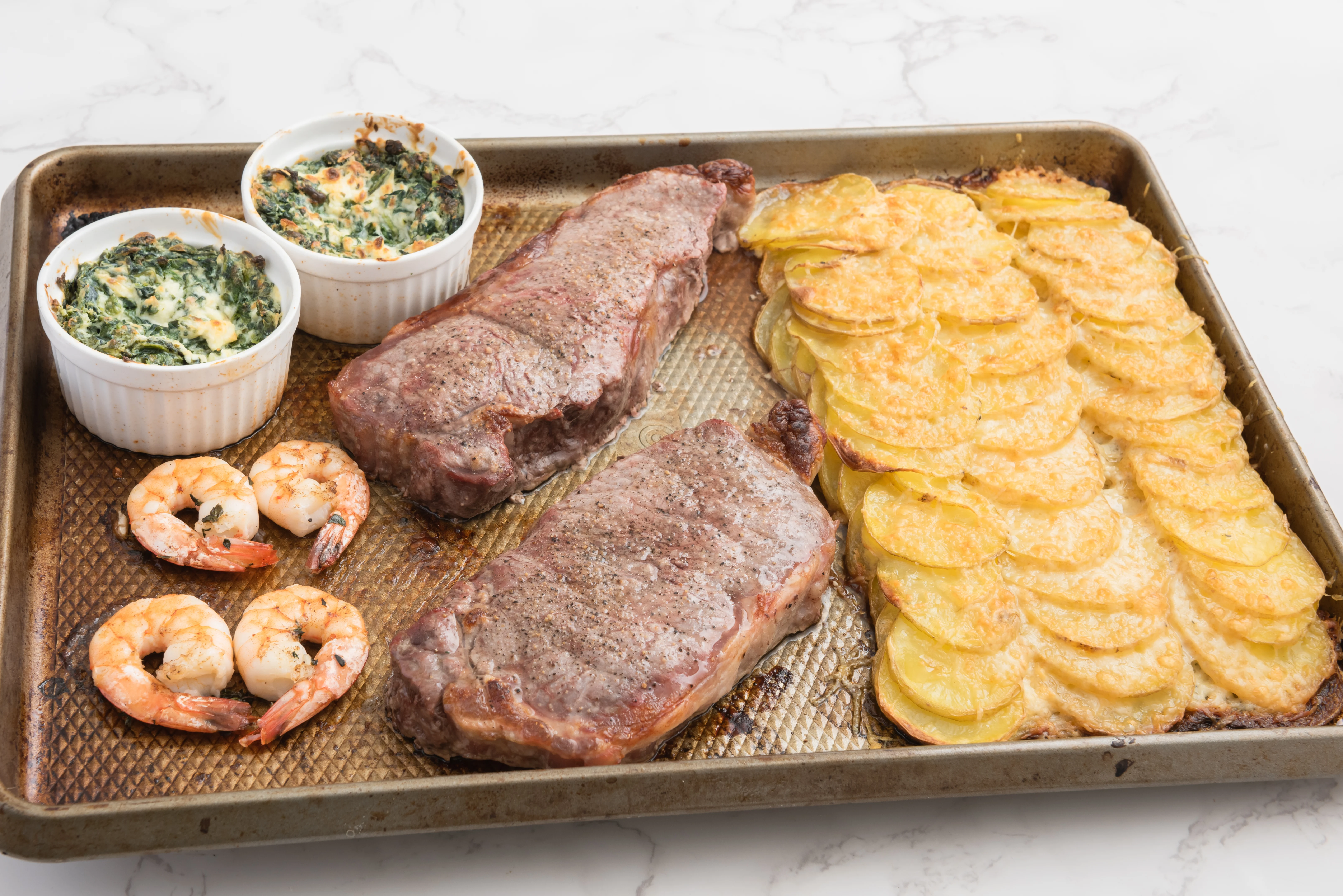Steakhouse Sheet-Pan Dinner | Command Cooking
