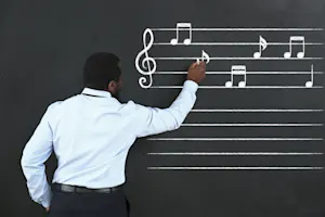 Where did the music teacher leave his keys? image