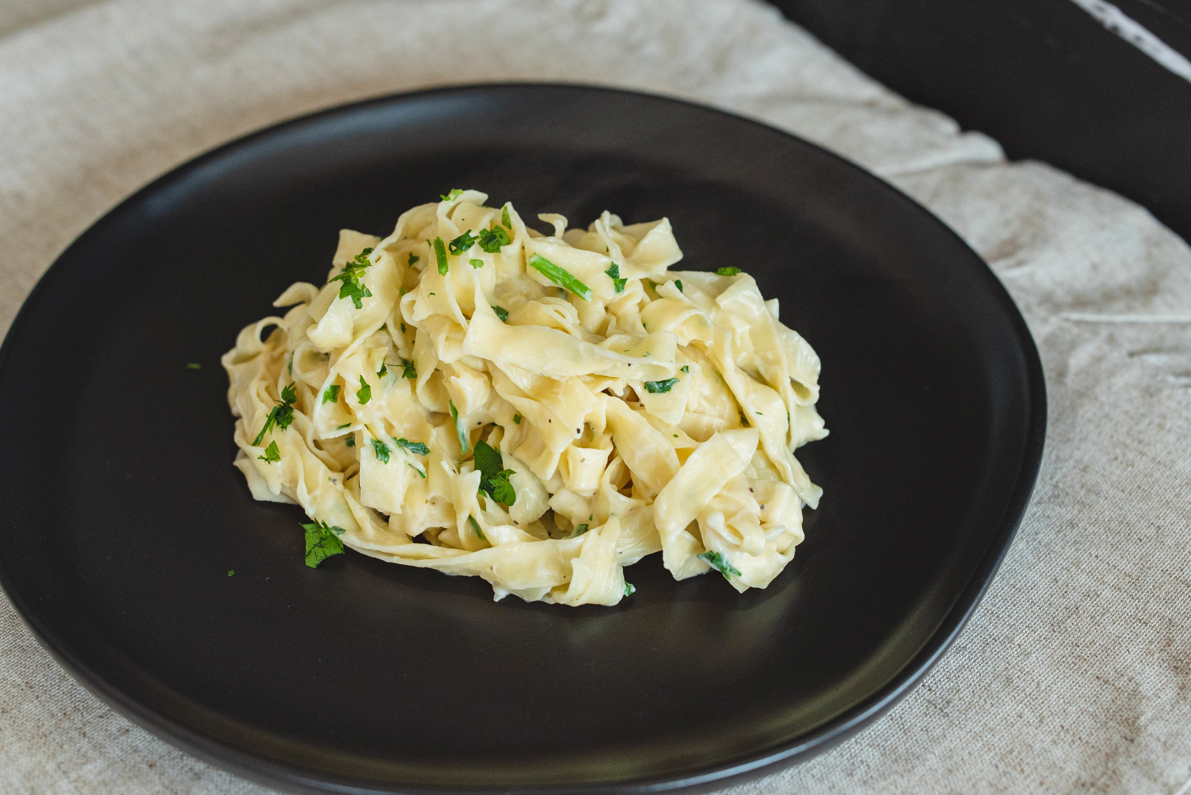 Low-Cal Fettuccine Alfredo | Cooking Professionally