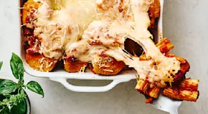 Chicken Nugget Parmesan Casserole