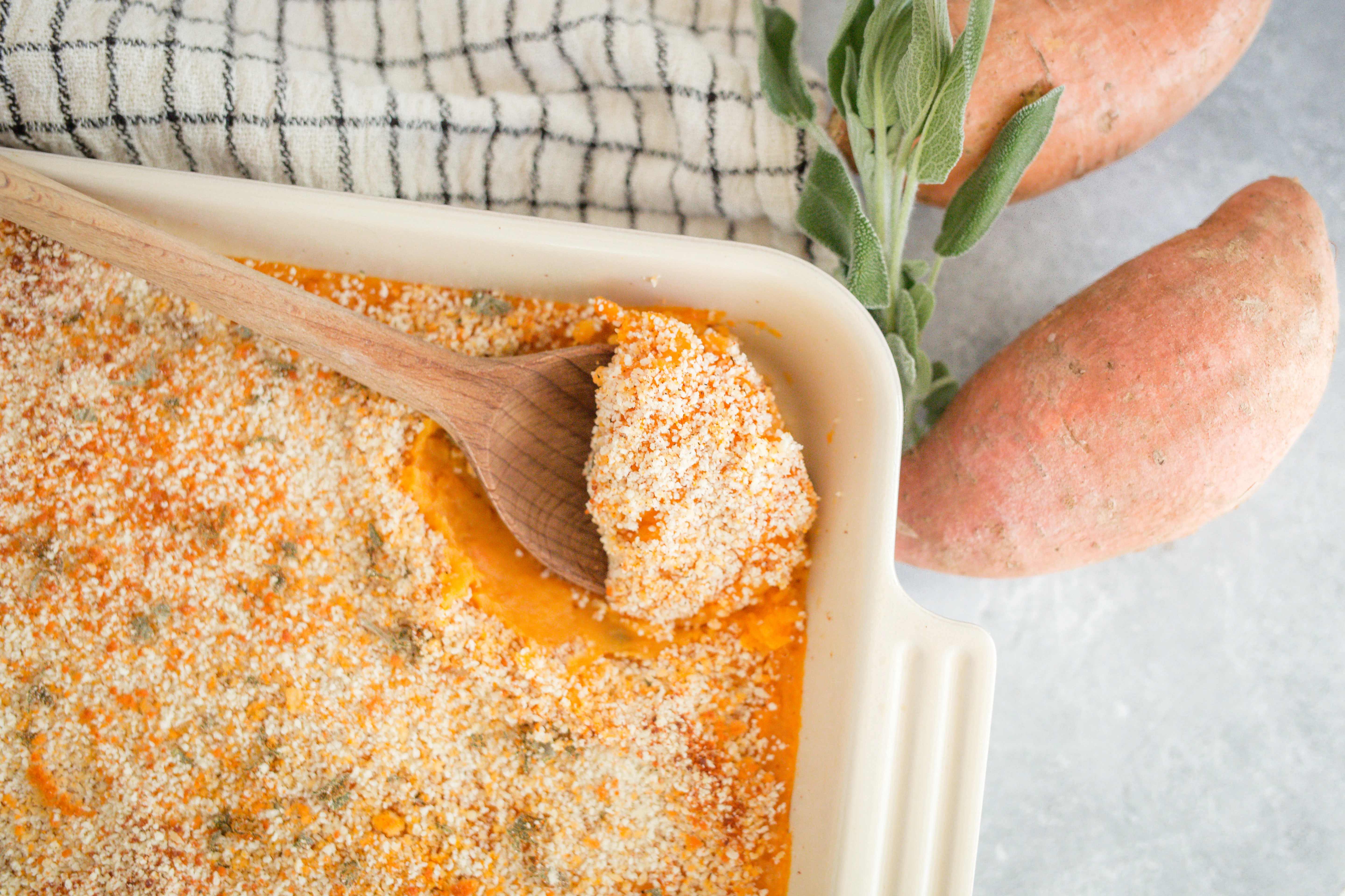 Light-Done-Right Sweet Potato Casserole | Command Cooking