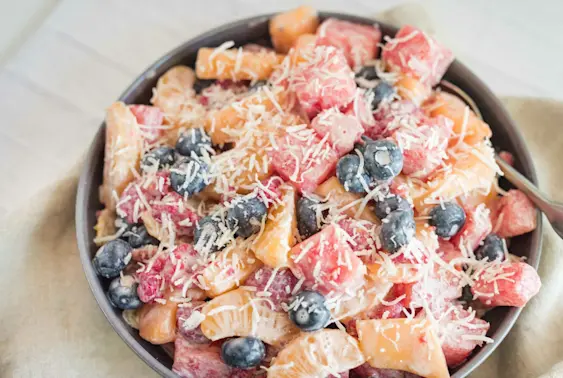 Melon-Berry Salad image