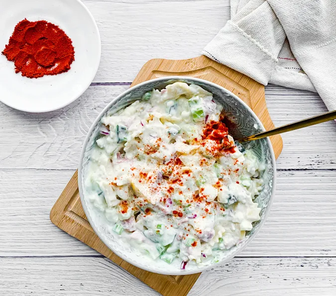 Deviled Egg Pasta Salad