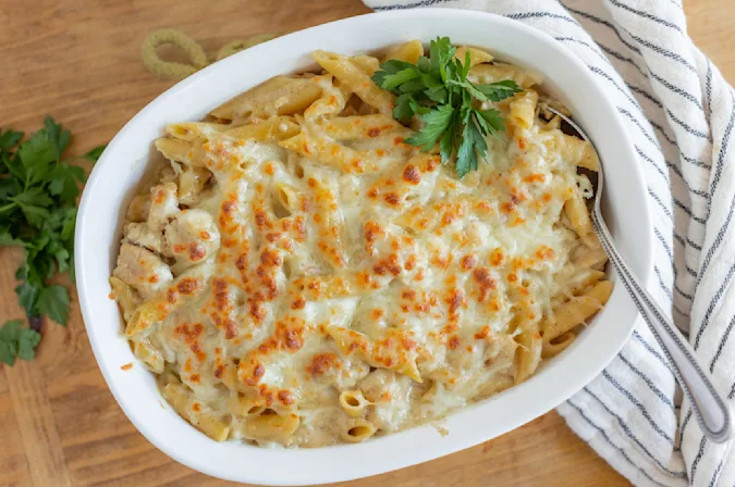 Favorite Chicken Alfredo Bake-8