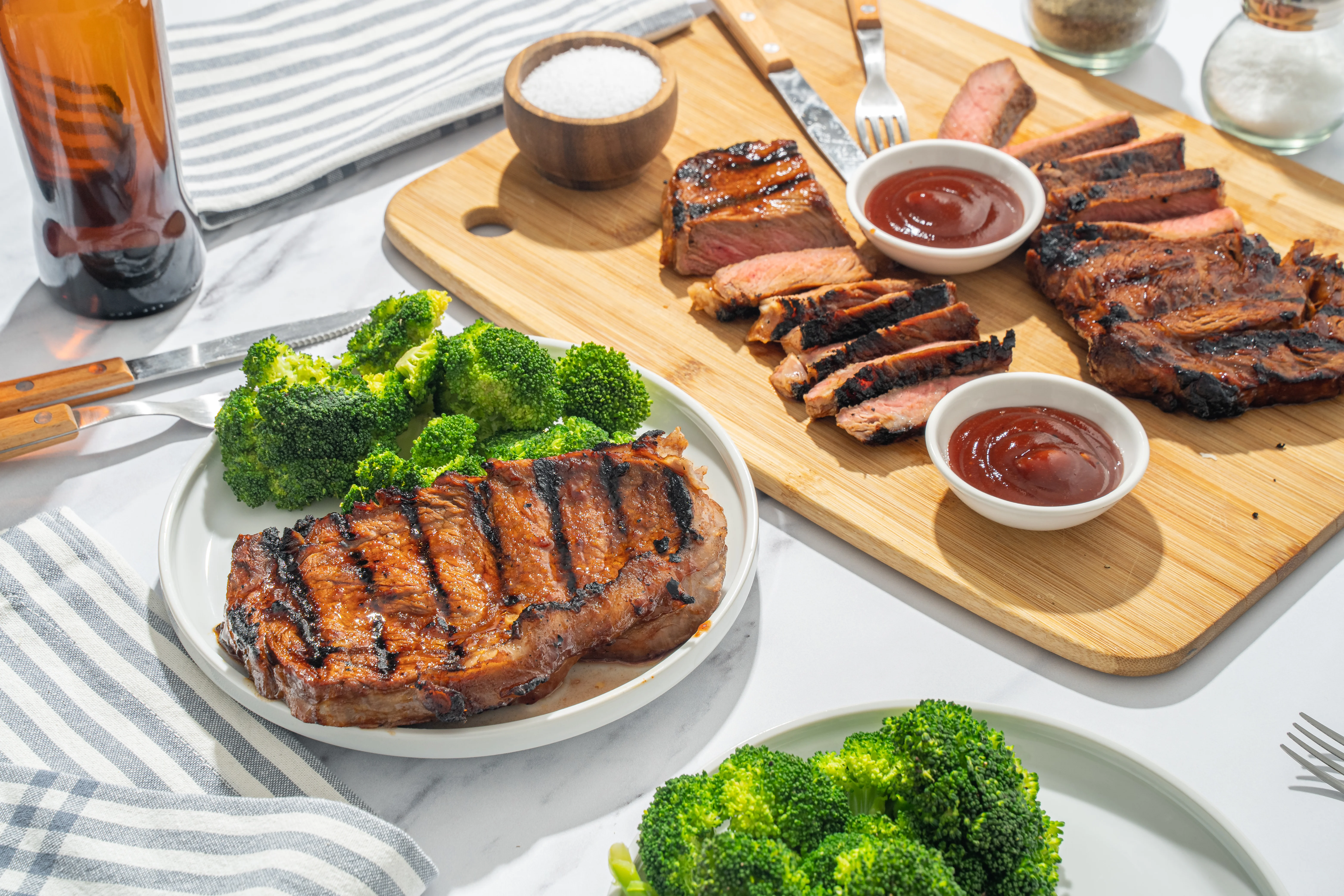 Grilled Marinated Ribeyes | Cooking Professionally