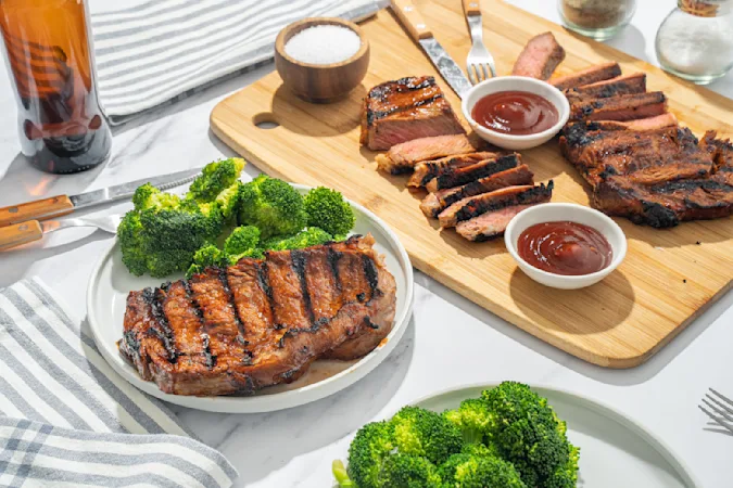 Grilled Marinated Ribeyes