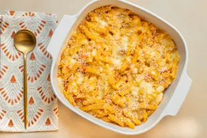 Buffalo Chicken Pasta Bake