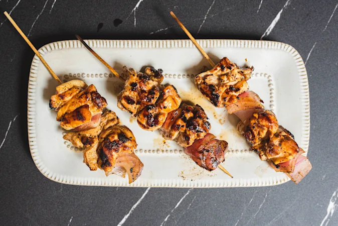 Lemon Garlic Chicken Kabobs