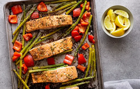 Rosemary Salmon Sheet-Pan Dinner 1