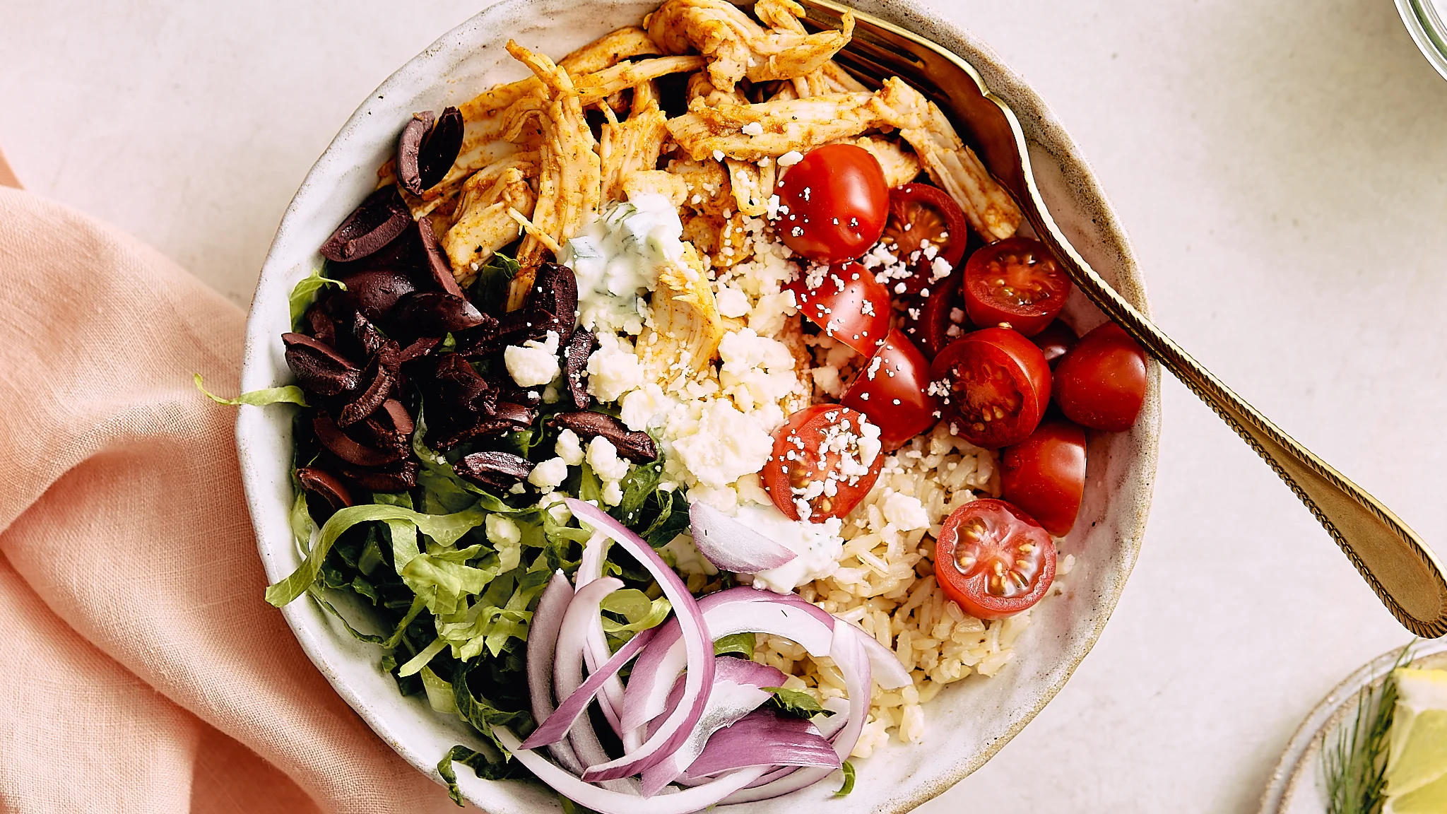 Greek Rotisserie Chicken Bowls | Command Cooking