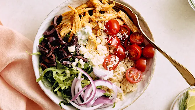 Greek Rotisserie Chicken Bowl