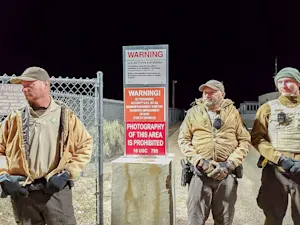 Lincoln County Deputies at Area 51 Back Gate